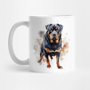 Rottweiler Watercolor Style Mug